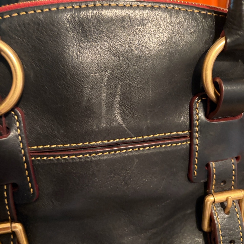 Dooney & Bourke Black Leather Satchel Bag Excellent Condition - Picture 10 of 10